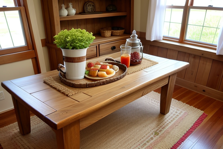 Country Chic Cottage Wood Tray